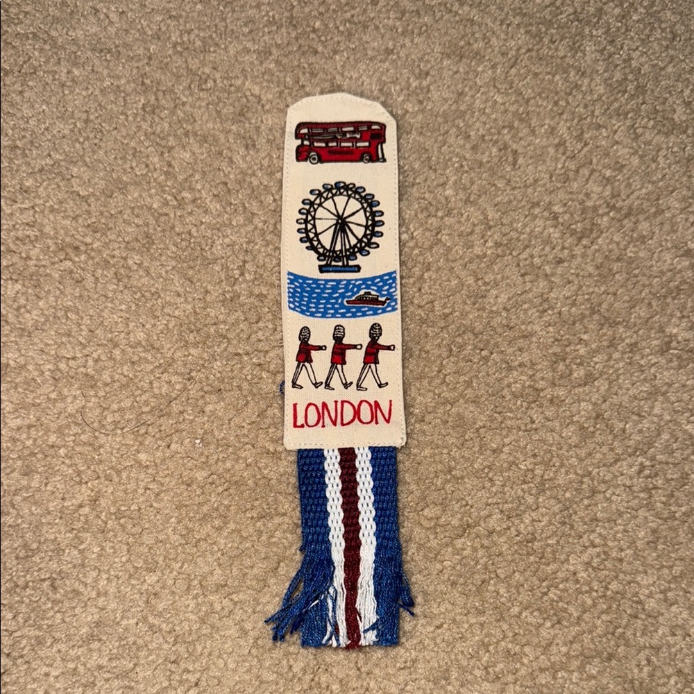London Themed Woven Bookmark
